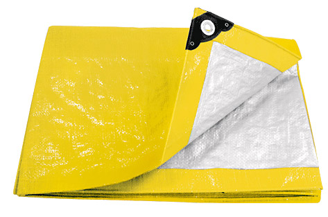 Lona Poli.amarilla(Prot.UV)c/ojales3.00x4.00mt"PRETUL"LP-34A