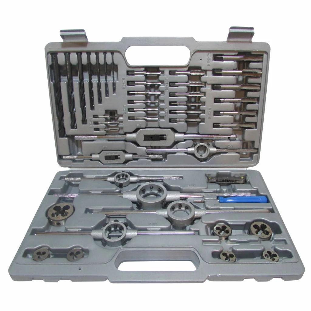 Jgo.44 pzas.de machos y terrajas.C.metal"ECEF"        R.1044