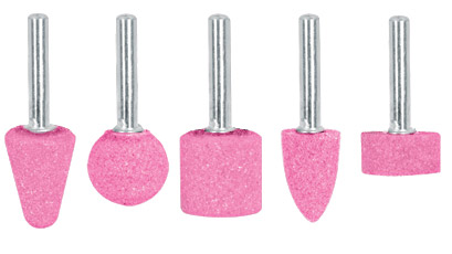 Piedras montadas perno 1/4" Juego de 5pcs "TRUPER" JPM-5