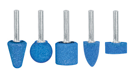 Piedras montadas perno 1/4" Juego de 5pcs "TRUPER" JPM-5X