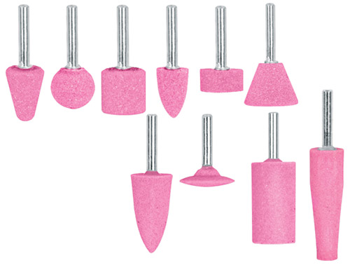 Piedras montadas perno 1/4" Juego de 10pcs "TRUPER" JPM-10