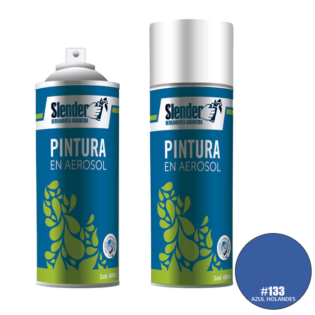Pintura aerosol"SLENDER"400ml.P/Int.y ext.Azul Holandés(133)