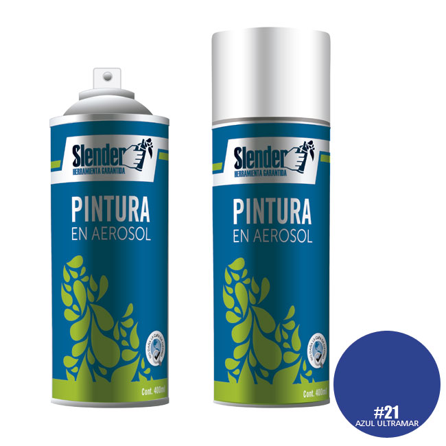Pintura aerosol"SLENDER"400ml.P/Int.y ext.Azul Ultramar (21)