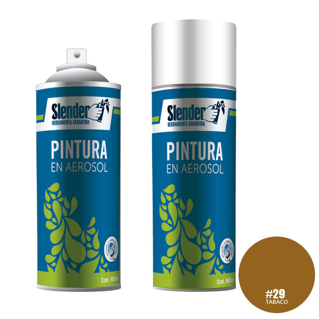 Pintura aerosol"SLENDER"400ml.P/Int.y ext.Tabaco (29)