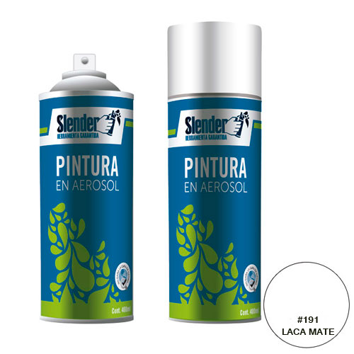 Pintura aerosol"SLENDER"400ml.P/Int.y ext.Laca Mate (191)