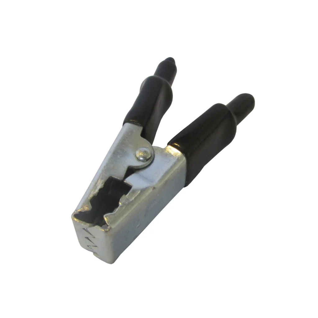 Pinza cargador aisl.p/batería negra 25A  "JR"2025