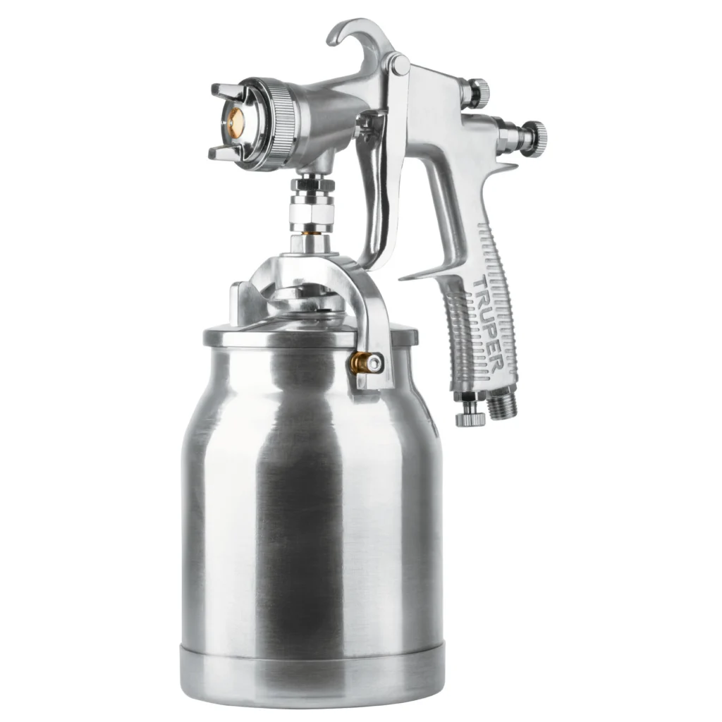 Pist.vaso alum.Succión(HVLP)(Boq1,4mm)"TRUPER"PIPI-330