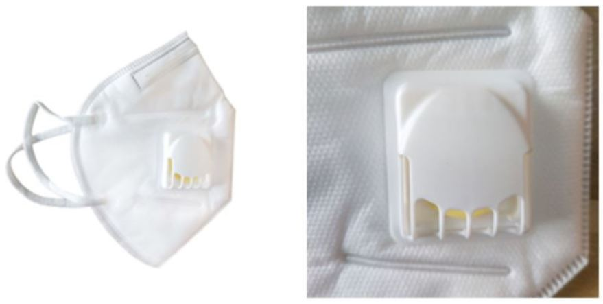 Mascarilla autofilt,c/válvula.exh FFP2 KN95(Cx25)c/u SLENDER