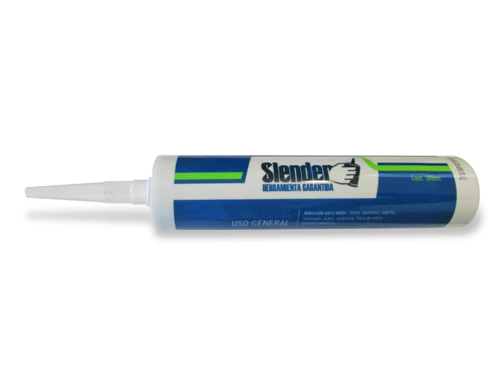 Silicona neutra blanco.Tubo 300g(Caja.24un)"SLENDER"MS-S602