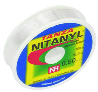 Tanza p/pes.transp.0.20mm carr.100mt(vta mult 12un)"NITANYL"
