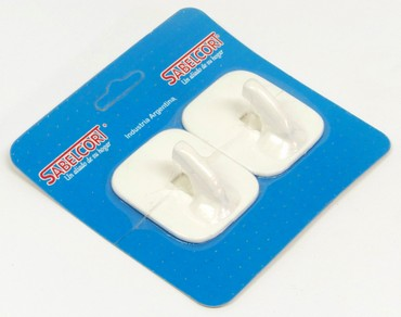 Perchita autoadhesiva PVC cuadrada"SABELCORT"(2un)x blister