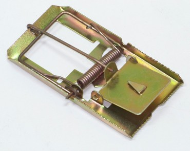 Trampa p/ratones de acero bicromatizado(vta x mult.6un) Nac