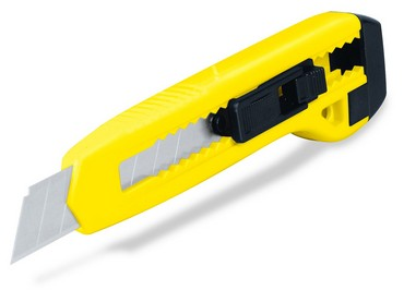 Trincheta armazón plast 5" Blister(inc.1cuch)"PRETUL"CUT-5PB