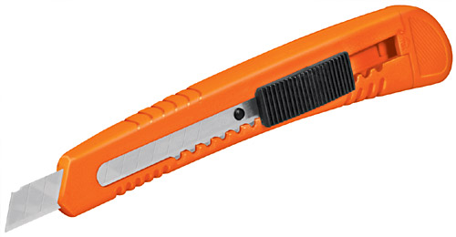 Trincheta armazón plast 5" Blister(inc.3cuch)"TRUPER"CUT-5