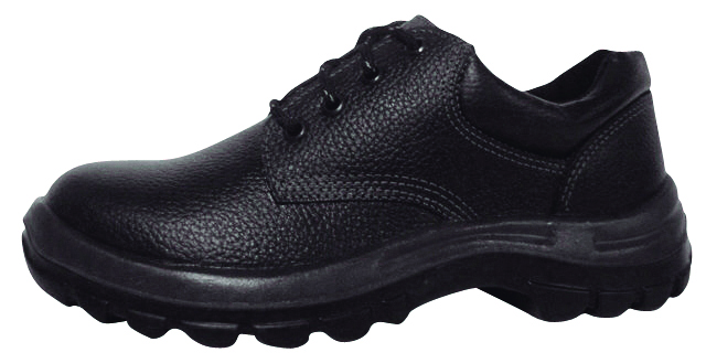 Zapato de cuero negro,pta.plástica,Talle:38 "WORKSAFE"