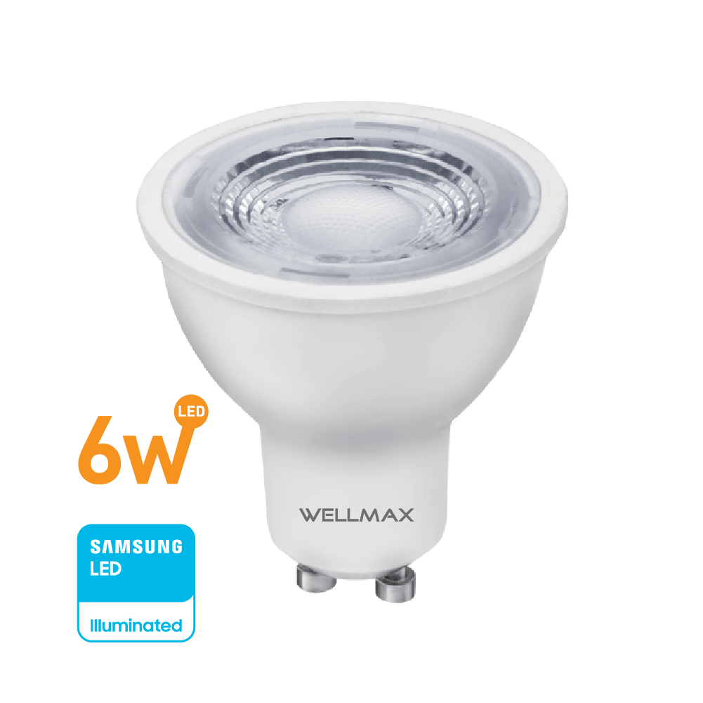 Lámp. LED Dicroica 6.5w DIMER(equiv.35w)GU10 Cálida"WELLMAX"