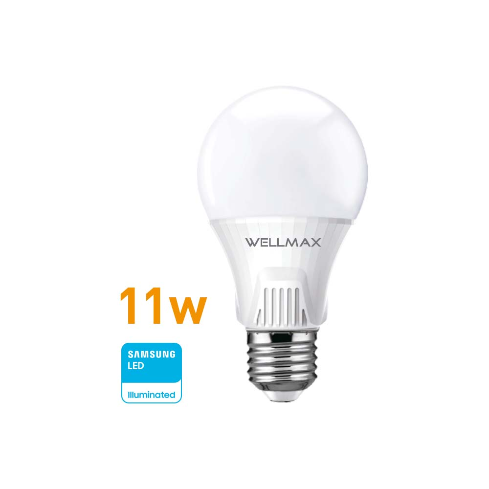 Lámpara LED 11w (equivale 100w) A60-E27, Cálida "WELLMAX"