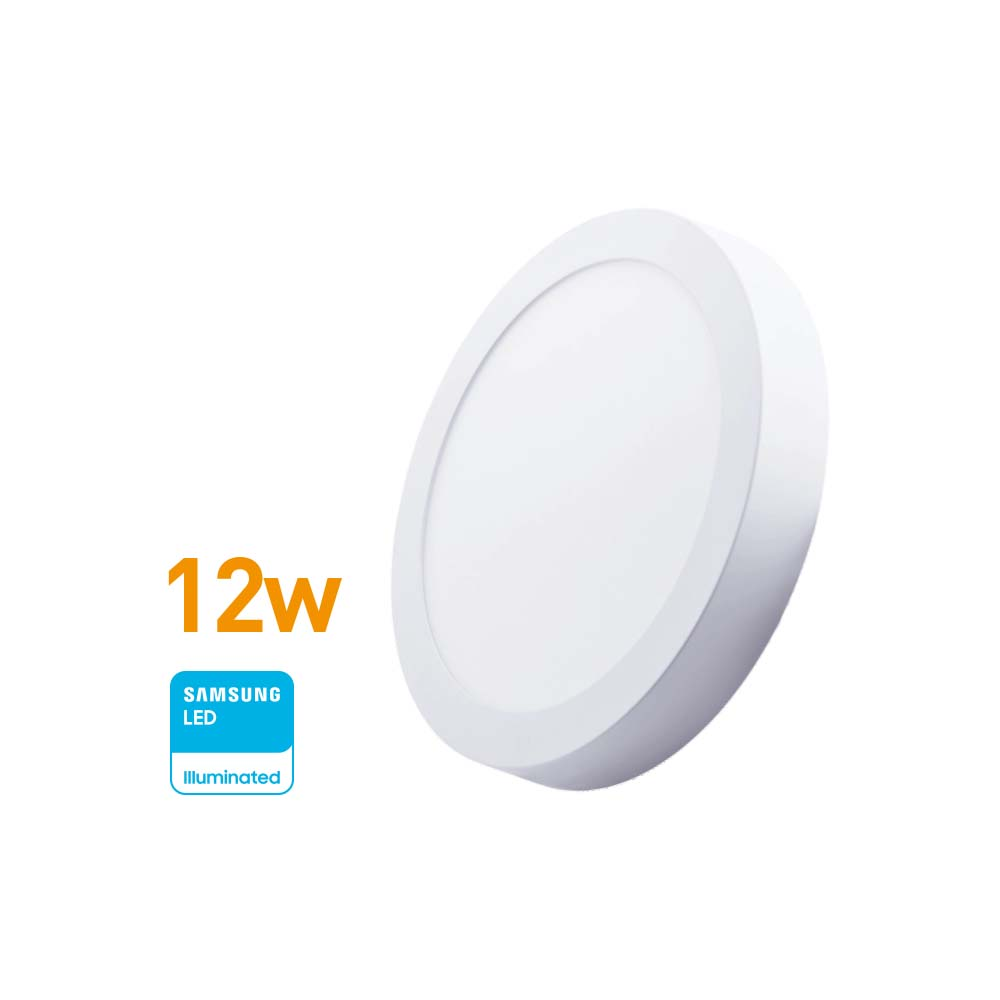 Panel LED Redondo 12w(840Lúm)D:17cm Cálida "WELLMAX"