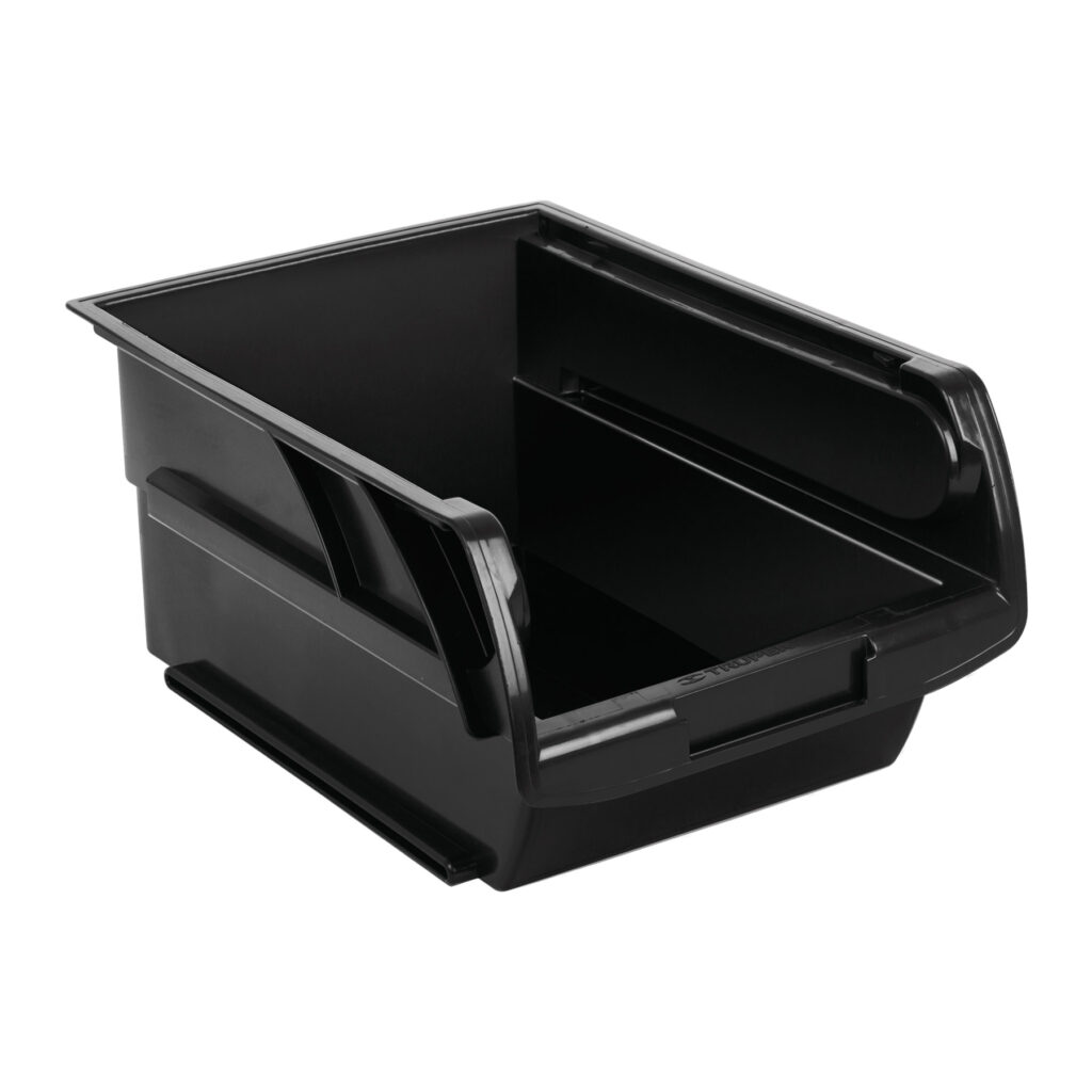 Caja ordenad.apilable negra 29x19x13cm"TRUPER" GAV-3.5