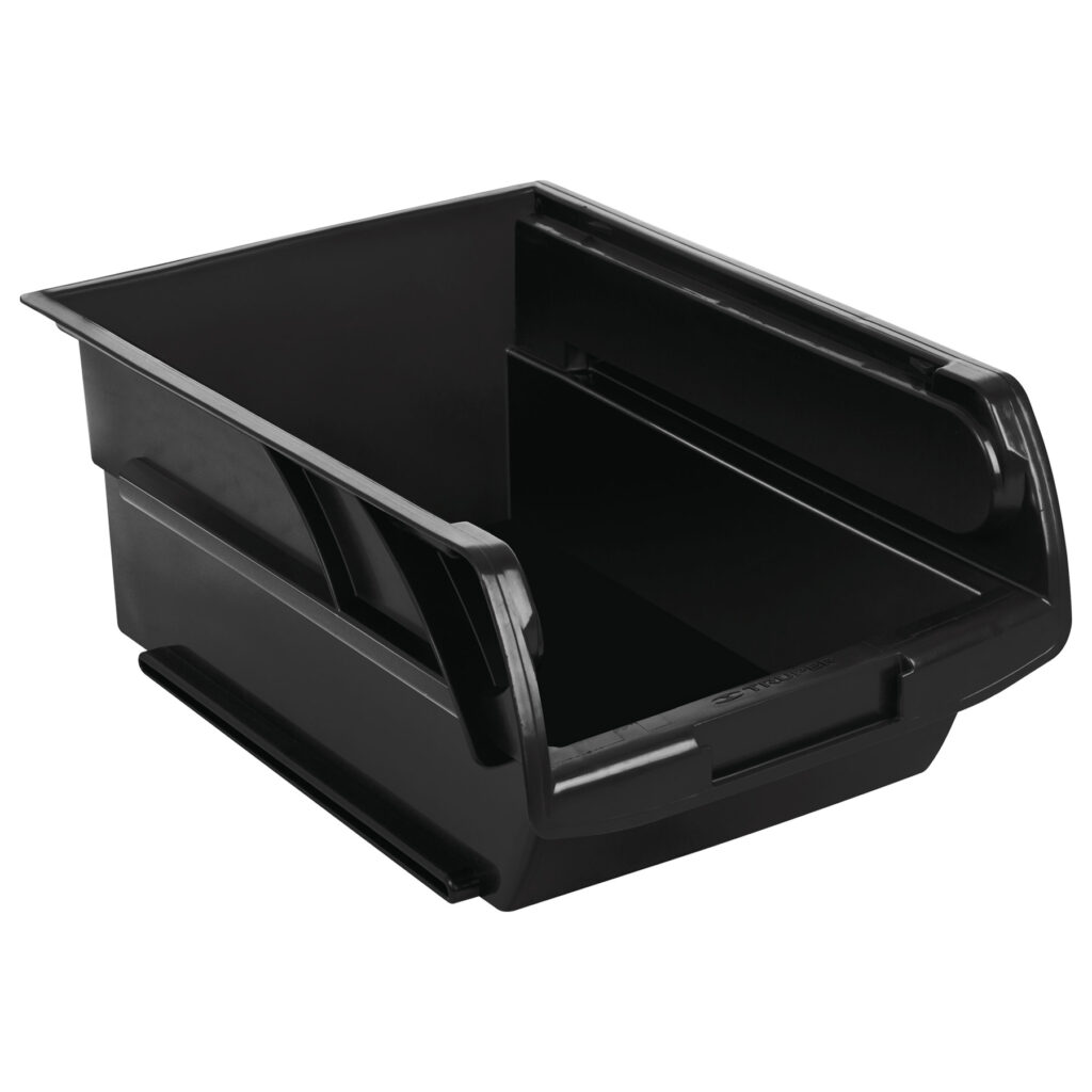 Caja ordenad.apilable negra 38.5x24x17cm"TRUPER" GAV-4.5