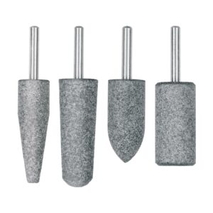 Piedras montadas ac.inox perno1/4" Jgo de 4pcs"TRUPER"JPM-4I