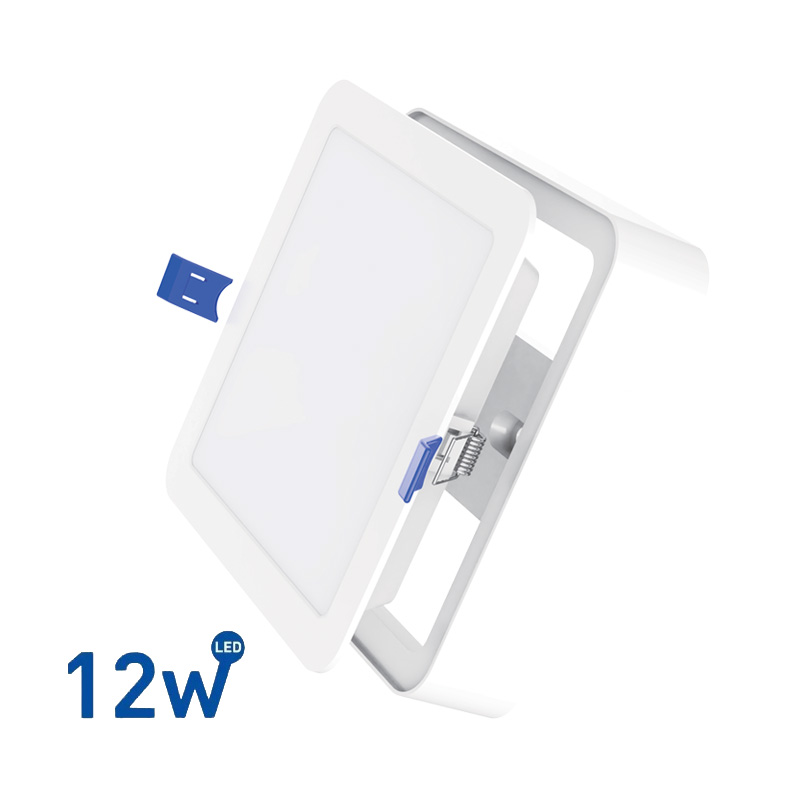 Panel LED 2 en 1 Cuadrado 12W(1200 Lúm)L:17cm Fría"WELLMAX"