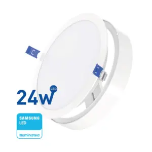 Panel LED 2 en 1 Redondo 24w(2500Lum)L: 22cm Fría "WELLMAX"