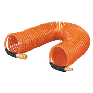 Manguera espiralada/baja presión1/4"L.7.6mt"TRUPER"MAN-R-7