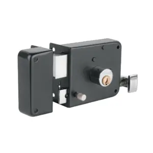 Cerradura negra sobr.p/puertas izq(hasta38mm)»HERMEX»CS-756I