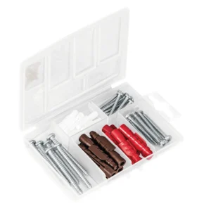 Jgo de 26 tacos y tornillos p/hormi.ladrillo"FIERO"TQ-26J