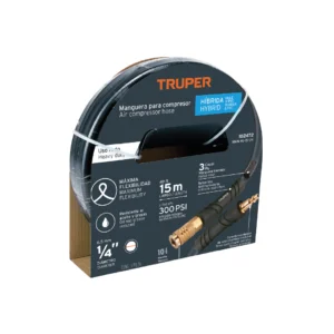 Mang.cauch-PVC p/pis.A.pre1/4?"TRUPER"MAN-HI-15-1/4 roll15mt