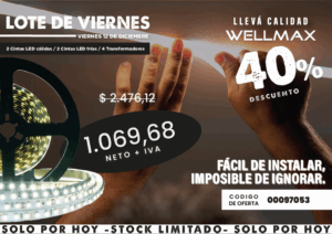Oferta del día 12 de Diciembre 2025(Cinta led inter.WELLMAX)