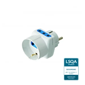 Adaptador Schuko/Schuko mult.3en linea 10A, «VOLTA»