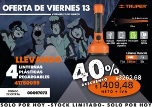 Oferta  N°1 del día 13 de marzo 2026(Lint.plást.reca.TRUPER)
