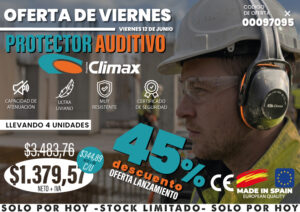 Oferta del día 12 de Junio 2026 (Protector auditivo"CLIMAX")
